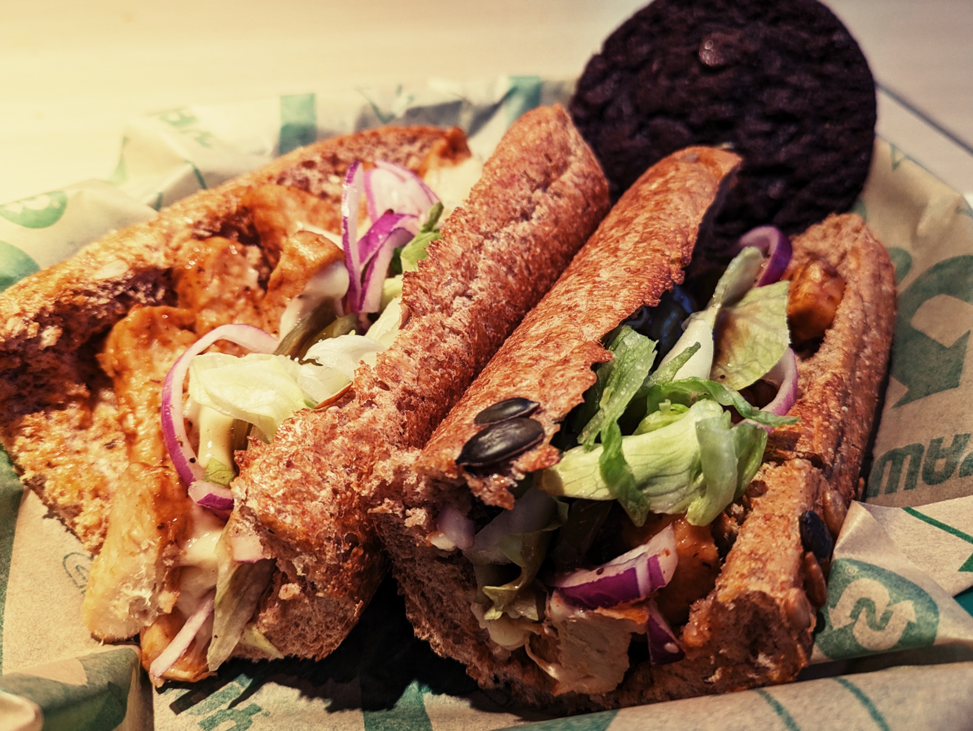 Veganes Sub mit Cookie