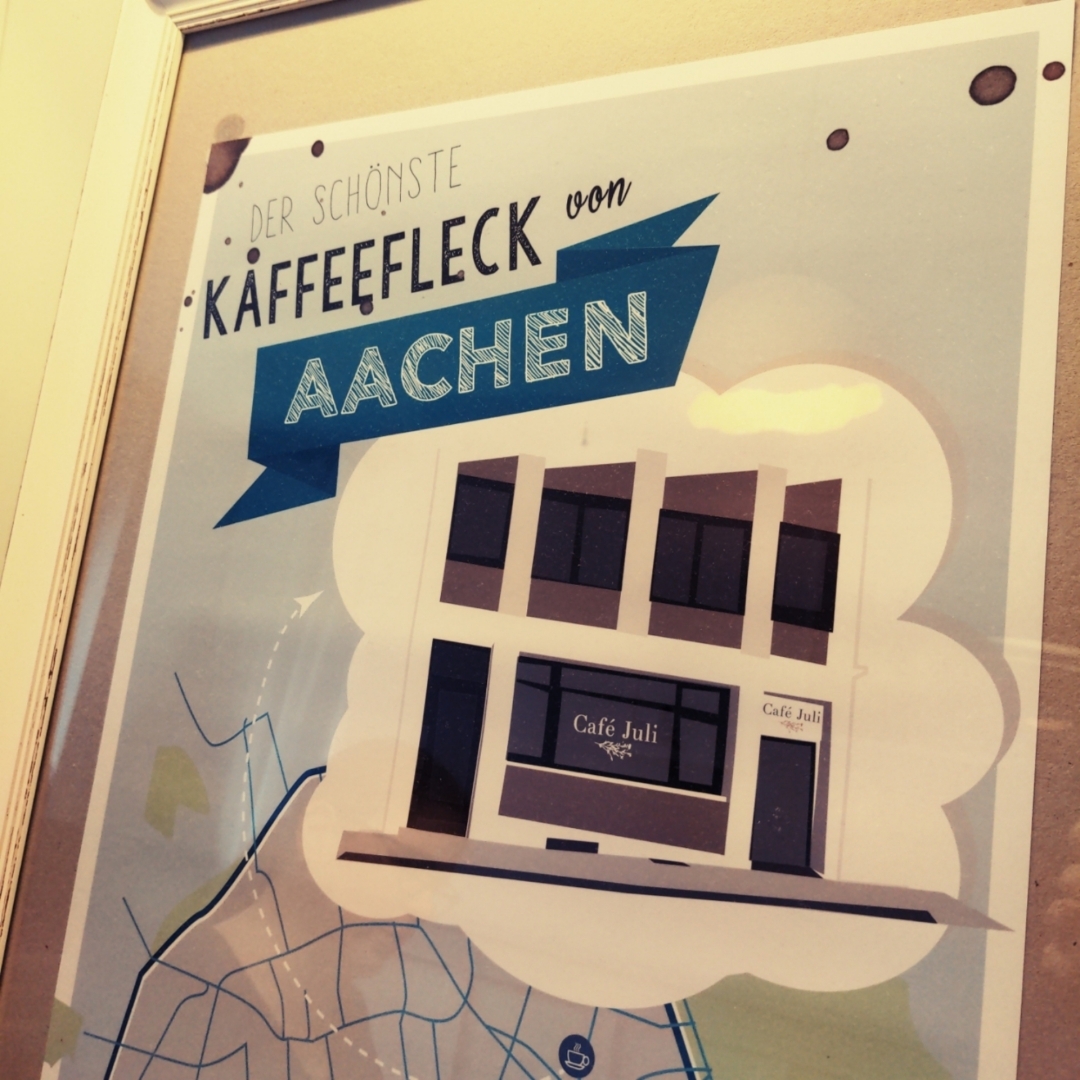 Poster im Café Juli.