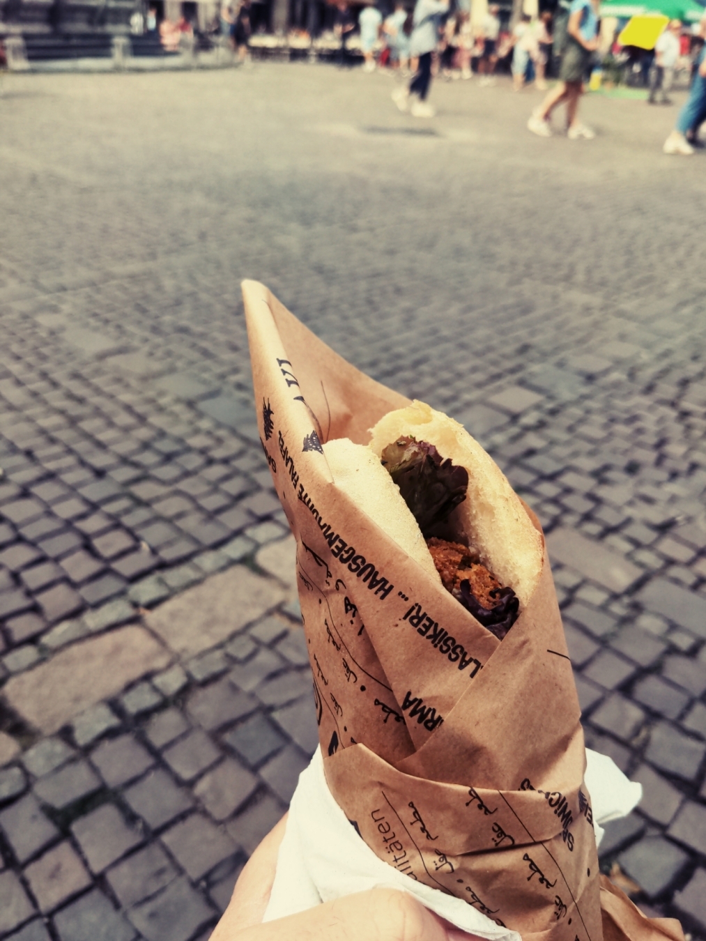 Falafelsandwich.