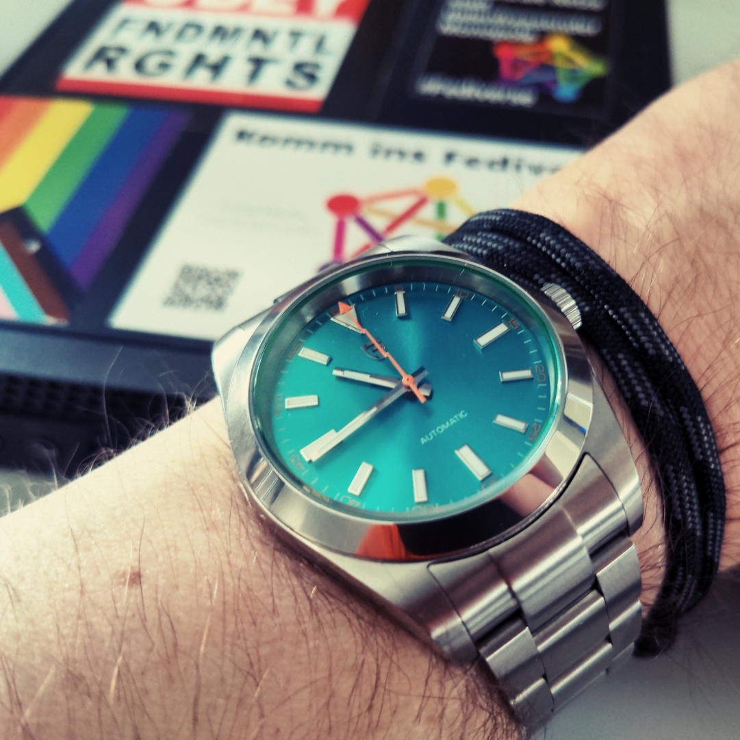 Wristshot einer Armbanduhr.