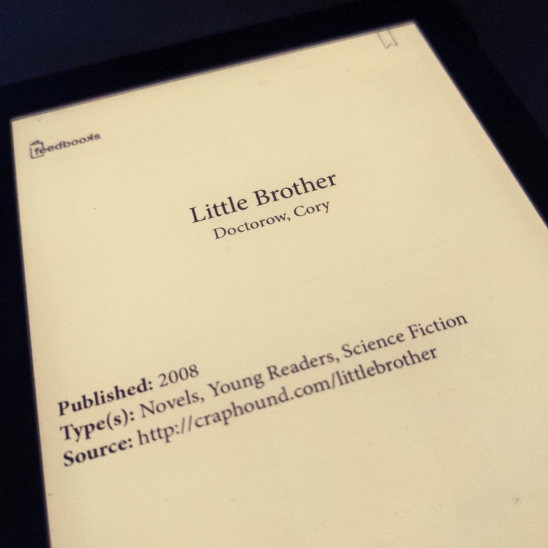 "Little Brother" on a tolino ebook reader.