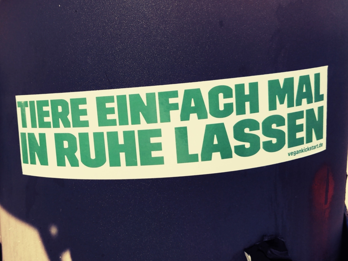 Aufkleber
"Tiere einfach mal in Ruhe lassen"