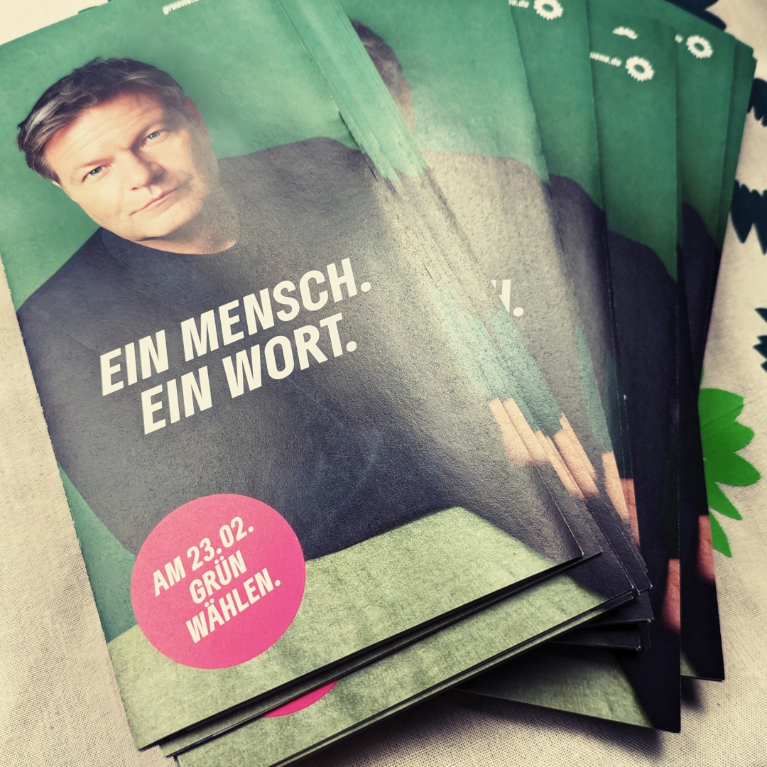 Flyer der Grünen.
