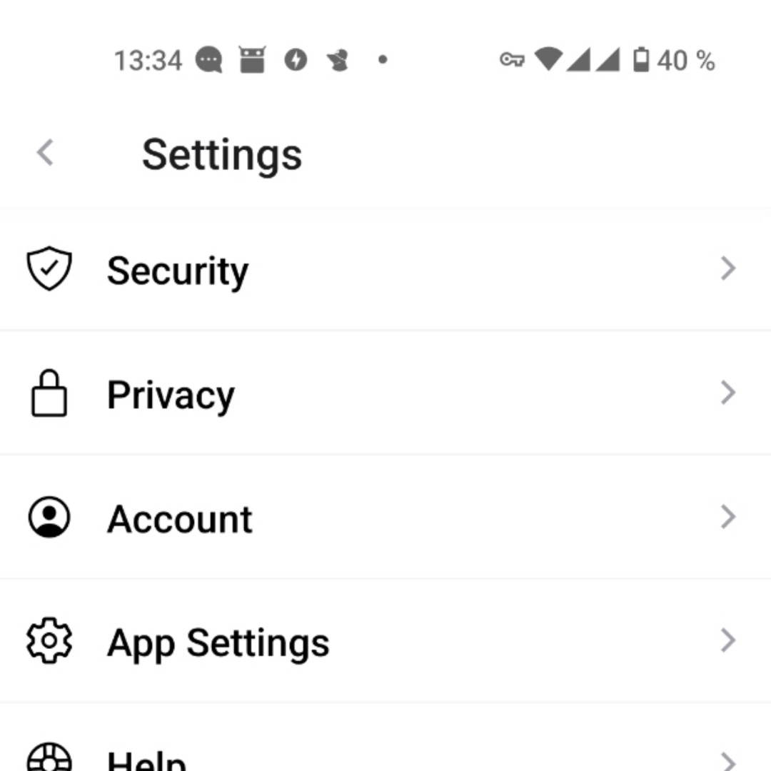 Screenshot of Pixelfed App.